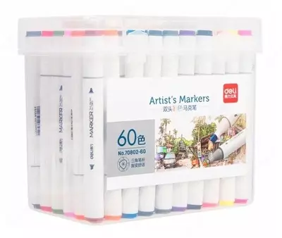Набор скетчмаркеров "Deli" 60 шт. (Арт.- 70802-60)