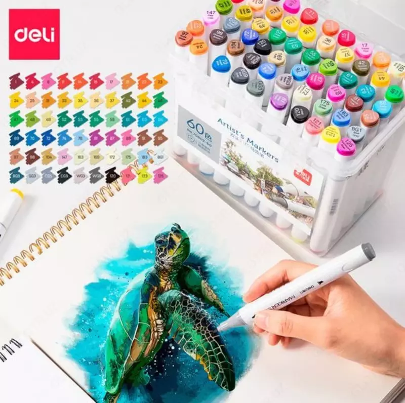 Набор скетчмаркеров "Deli" 60 шт. (Арт.- 70818-60)