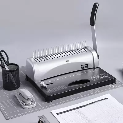 Механический брошюратор  Механический брошюратор "DELI" 350 листов (Арт. - 3870) Белый