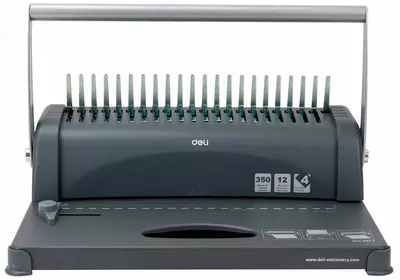 Механический брошюратор  Механический брошюратор "DELI" 350 листов (Арт. - 3871) Темно-серый