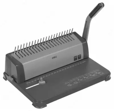 Механический брошюратор  Механический брошюратор "DELI" 425 листов (Арт. - 3872) Темно-серый