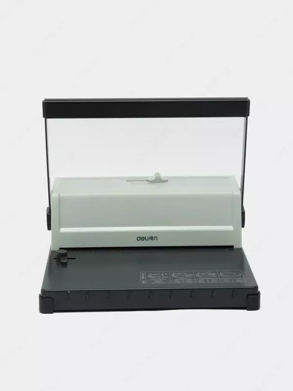 Mexanik buklet mashinasi "DELI" 125 varaq (Art. - 3889) Oq