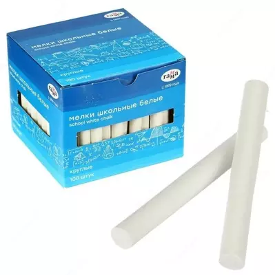 Oq dumaloq bo'r to'plami "Gamma" 100 dona. (- 2308194-modda)