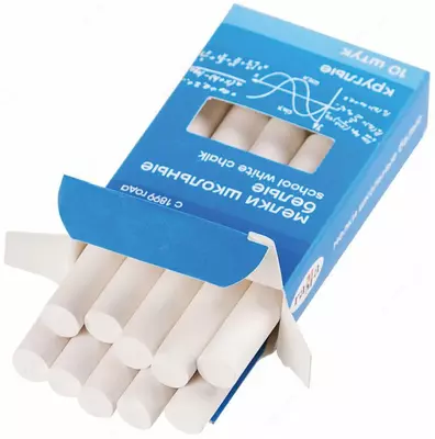 Oq dumaloq bo'r to'plami "Gamma" 10 dona. (- 2308191-modda)