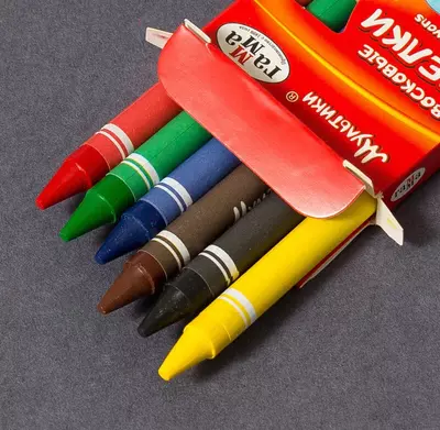 Упаковка восковых цветных мелков Гамма "Мультики" 6 шт. (Арт. - 2131018_01_28)