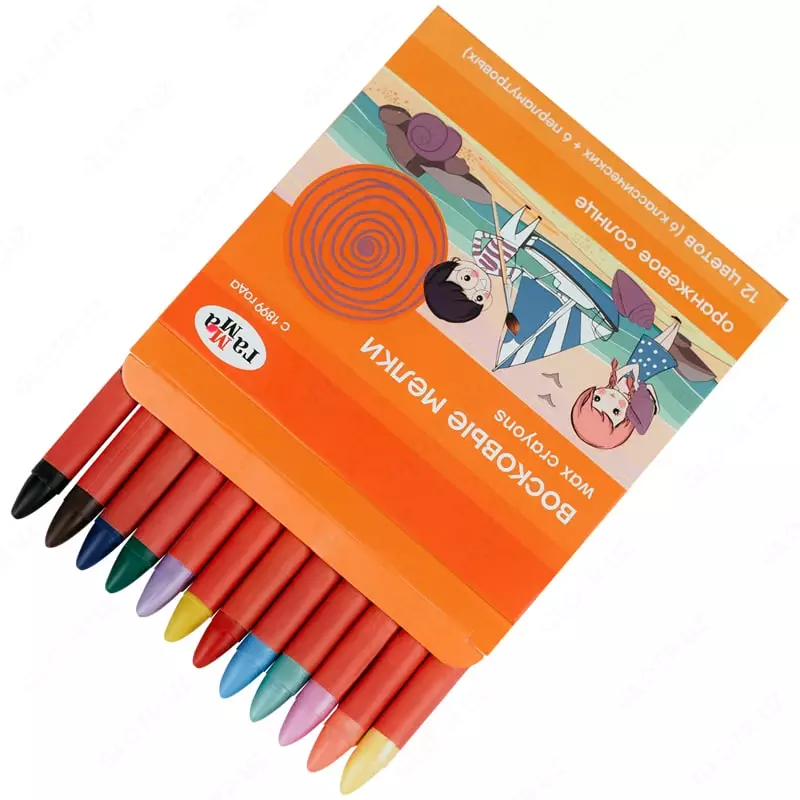 Mumli rangli qalamlarni qadoqlash Gamma "Orange Sun" 12 dona. (m. - 161220202)