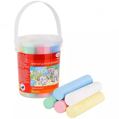 Asfalt uchun rangli qalamlarni qadoqlash Gamma "Multfilmlar" 8 dona/5 tsv. (- 1704191-modda)
