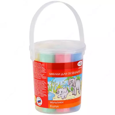 Asfalt uchun rangli qalamlarni qadoqlash Gamma "Multfilmlar" 8 dona/5 tsv. (- 1704191-modda)
