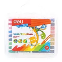 Упаковка масляных цветных мелков Deli "Color Emotion" 18 шт. (Арт. - 20114-EC) - 39 000 сум