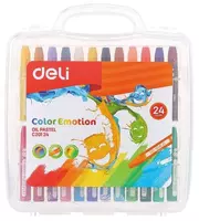 Упаковка масляных цветных мелков Deli "Color Emotion" 24 шт. (Арт. - 20124-EC) Распродажа! - 48 000 сум