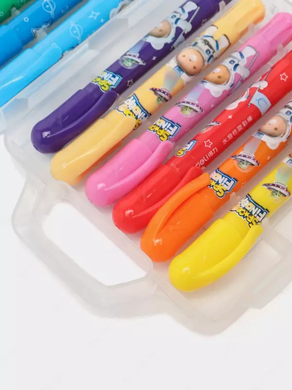 Yog'li rangli qalamlar to'plami "Deli" 12 dona. (- 72136-12-modda)