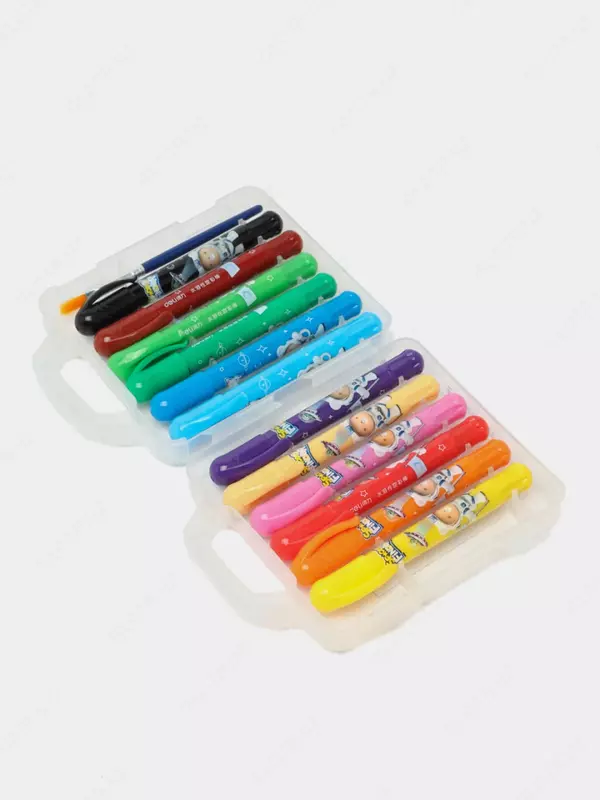 Yog'li rangli qalamlar to'plami "Deli" 12 dona. (- 72136-12-modda)