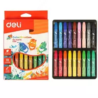 Упаковка масляных цветных мелков Deli "Color Emotion" 18 шт. (Арт. - 20110-EC)