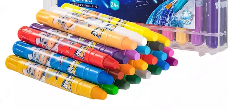 Yog'li rangli qalamlar to'plami "Deli" 48 dona. (- 72136-48-modda)