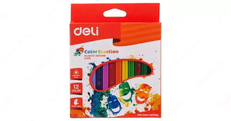 Deli "Color Emotion" mumi rangli qalamlar to'plami 12 dona. (m. - 20000-EC)