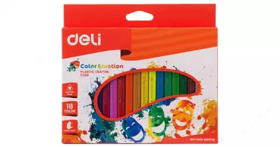 Deli "Color Emotion" mumi rangli qalamlar to'plami 18 dona. (m. - 20010-EC)