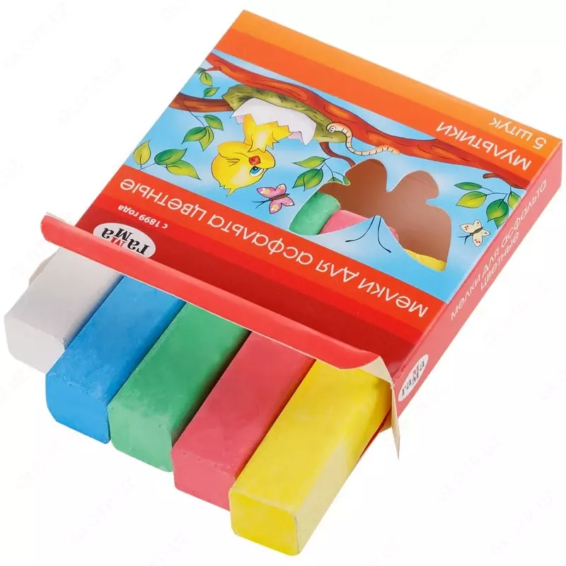 Asfalt uchun rangli qalamlar to'plami Gamma "Multfilmlar" 5 dona. (- 2304191-modda)