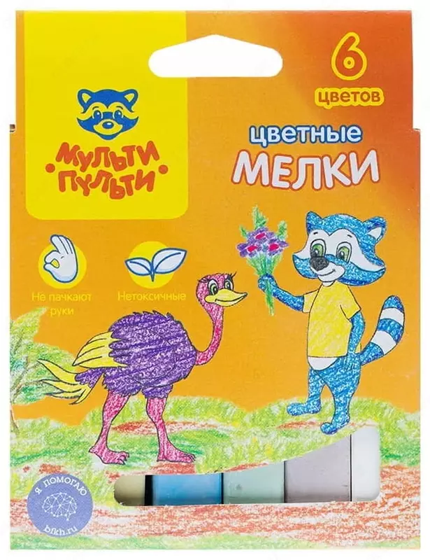 Rangli bo'rlar to'plami Gamma "Multi-Pulti" 6 dona. (m. - TsM_11129)