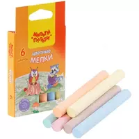 Упаковка цветных мелков Мульти-Пульти "Енот на опушке" 6 шт. (Арт. - ЦМ_31852)