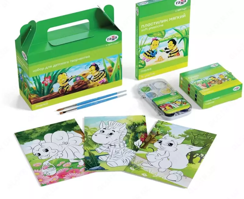 Набор для детского творчества Гамма "Пчелка" 8 предметов (Арт. - 270420203)