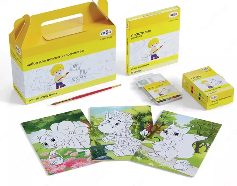 Bolalar ijodiyoti uchun to'plam Gamma "Yosh rassom" 7 ta (Art. - 270420204)