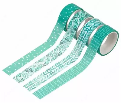 Набор клейких декоративных лент MESHU "Azure" 4 шт. (Арт.- MS_36911)