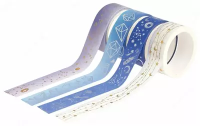 Набор клейких декоративных лент MESHU "Galaxy" 4 шт. (Арт.- MS_36905)