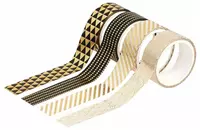 Набор клейких декоративных лент MESHU "Golden shine" 4 шт. (Арт.- MS_36919)