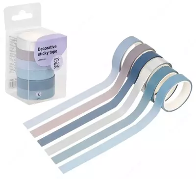 Набор клейких декоративных лент MESHU "Marine" 6 шт. (Арт.- MS_36893)