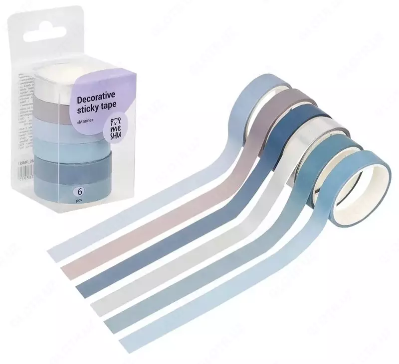 MESHU "Dengiz" yopishtiruvchi dekorativ lentalar to'plami 6 dona. (Mat.- MS_36893)
