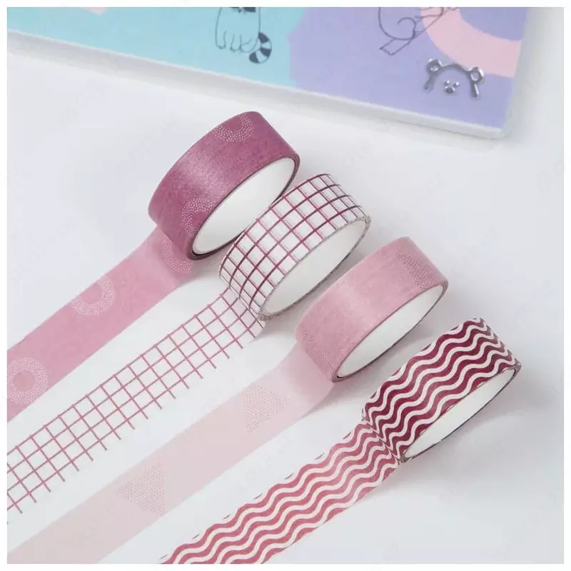 MESHU "Pushti to'lqinlar" yopishtiruvchi dekorativ lentalar to'plami 4 dona. (Mat.- MS_36903)