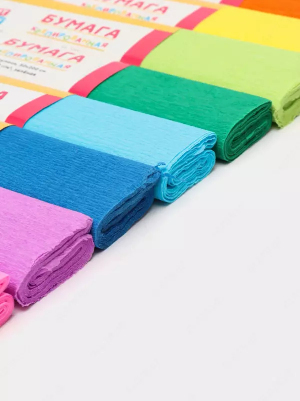 "ArtSpace" krep-qog'oz to'plami, 25 x 200 sm, 30 g/m2, 10 rulon (Art.- GA18922)