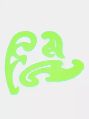 Набор флуоресцентных лекал "Стамм", 25, 17, 12 см, 3 шт. (Арт.- ЛК02)