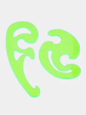 Набор флуоресцентных лекал "Стамм", 25, 17, 12 см, 3 шт. (Арт.- ЛК02)