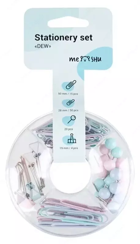 Meshu "Shudring" kichik ofis jihozlari to'plami, 89 dona (Art.- MS_36944)