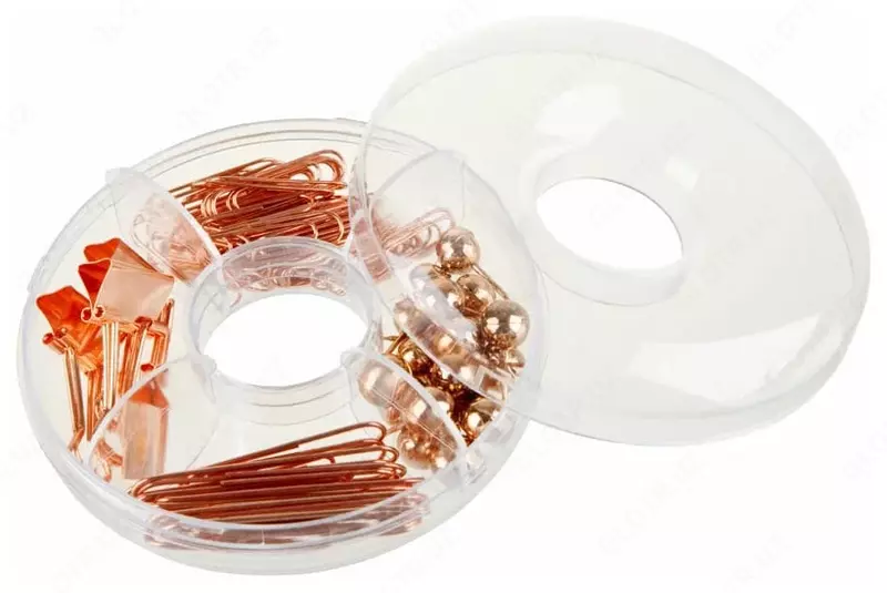 Meshu "Rose Gold" kichik ofis jihozlari to'plami, 89 dona (Art.- MS_36946)