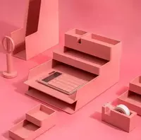 Ofis buyumlari uchun organizator Deli "NS001" 5 bo'lim (Art. - 001-NS-rd) Qizil