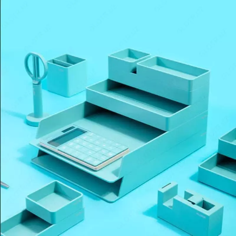 Kantselyariya tovarlari uchun organizator "NS001" Deli 5 bo'lim (Art. - 001-NS-bl) Moviy