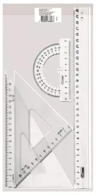Комплект пластиковых линеек "Стамм" 4 шт. (Арт. - НГ15) Прозрачный