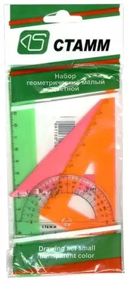 Комплект пластиковых линеек Стамм "Neon" 4 шт. (Арт. - НГ02) Ассортимент