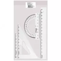 Комплект пластиковых линеек "Стамм" 4 шт. (Арт. - НГ11) Прозрачный - 8 000 сум