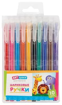 Набор шариковых ручек "ArtSpace" 10 шт. (Арт.- BP10_15796)