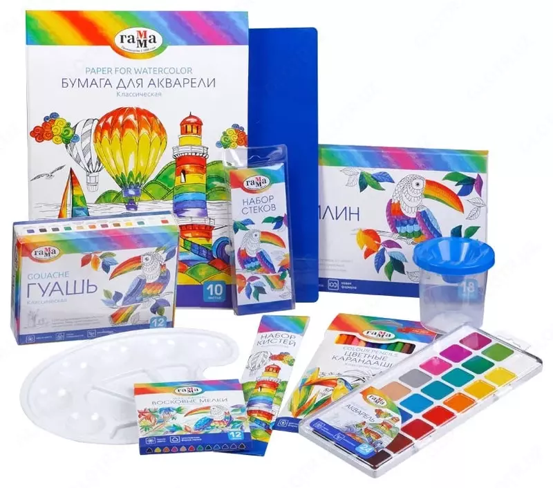Набор для детского творчества Гамма "Классический" 11 предметов (Арт. - 2405191)