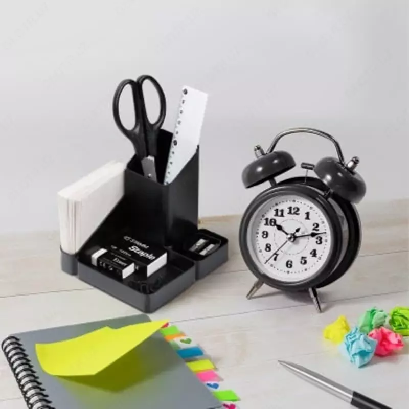 Kantselyariya organizatori Stamm "Image" 4 bo'lim (Art. - OR31) Qora