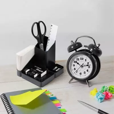 Kantselyariya organizatori Stamm "Image" 4 bo'lim (Art. - OR31) Qora