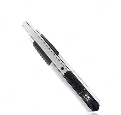 Нож канцелярский "Deli" 0.4 х 9 х 80 мм (Арт. - 2056S)