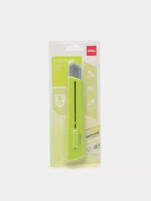 Нож канцелярский "Deli" 0.5 х 18 х 100 мм (Арт. - 2040-gn)