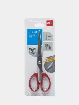 Канцелярские остроконечные ножницы "Deli" 180 мм (Арт. - 6009)