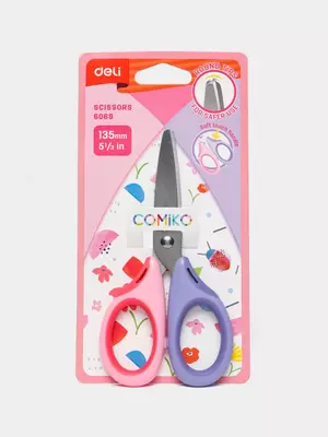 Канцелярские детские ножницы Deli "Comiko" 135 мм (Арт. - 6068)