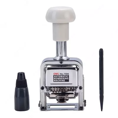 Однострочный нумератор "DELI" 6 значный (Арт. - 7506)